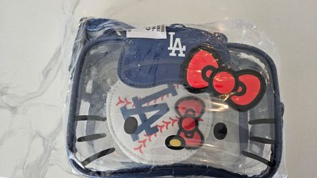 LA Dodgers Hello Kitty clear bag with coin purse.