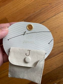 New Target a new day Sterling Silver "J" Letter Necklace (with Original Storage Bag) Brand: a new day (under Target) Material: Sterling Silver (92