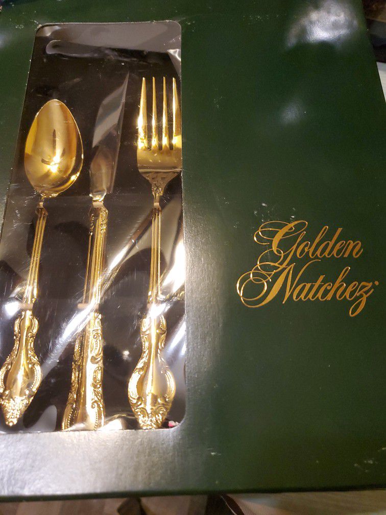 Vintage Gold Silverware 