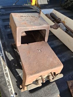 Complete Johnson No. 01 bench soldering furnace With Several  Vintage Soldering Irons, Solder Sticks And Matchbooks