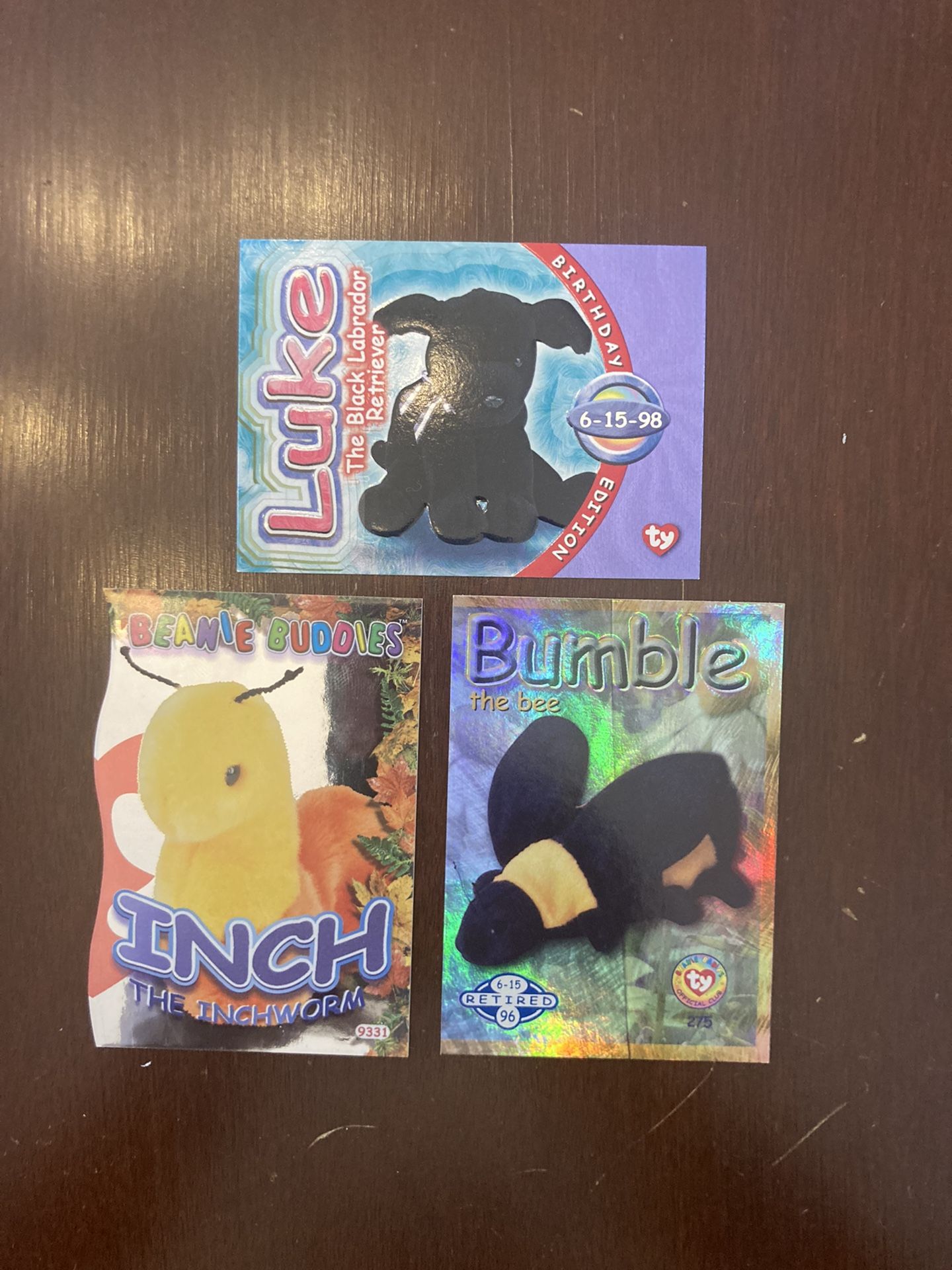 Rare 1999 Beanie Babies Cards Inch Luke Bumble