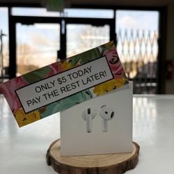 Apple Airpods 4 Wireless Headphones New - Pay $5 today and pay the rest later -