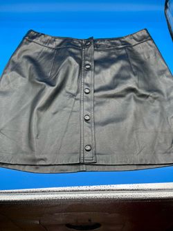 Lulus Faux leather mini skirt black