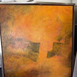 Massive Original Painting On Canvas 74.5x70”