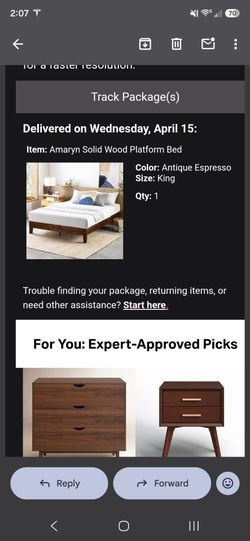 Bed frame (still in box)