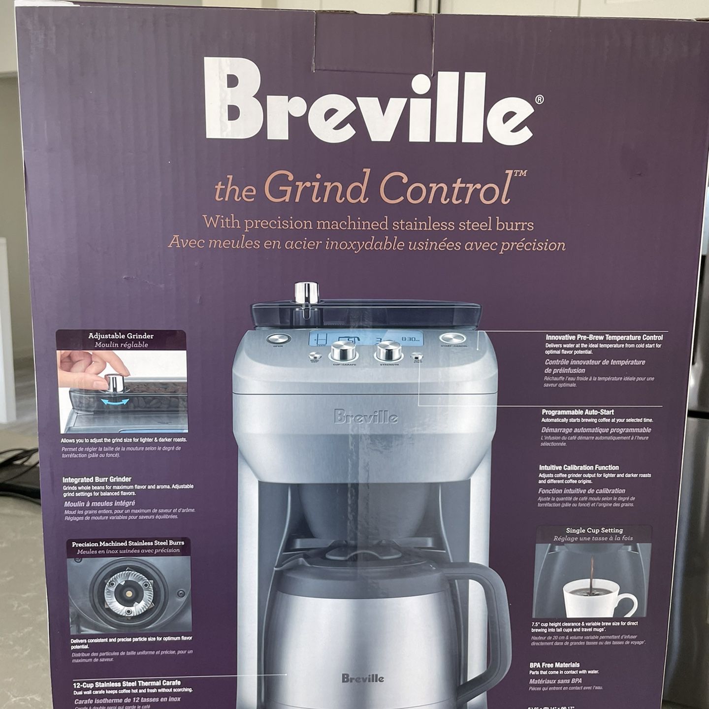 Breville BDC650BSS Grind Control Stainless Steel Silver Coffee