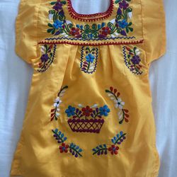 Baby Girls Dress Yellow 6-12 Months