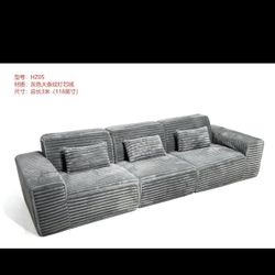 MEISIMAN 118” Cloud Couch, Modular Sectional Couch -Easy Move Furniture for Apartments