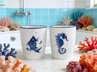 2 piece ceramic cups