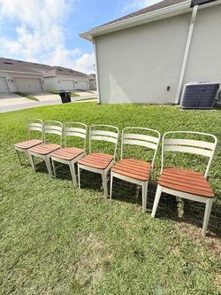 Set of 6 IKEA NORRMANSÖ Outdoor Chairs