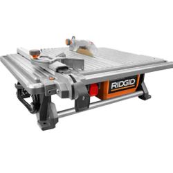 RIDGID 6.5-Amp 7 in. Blade Corded Table Top Wet Tile Saw @Tools-559