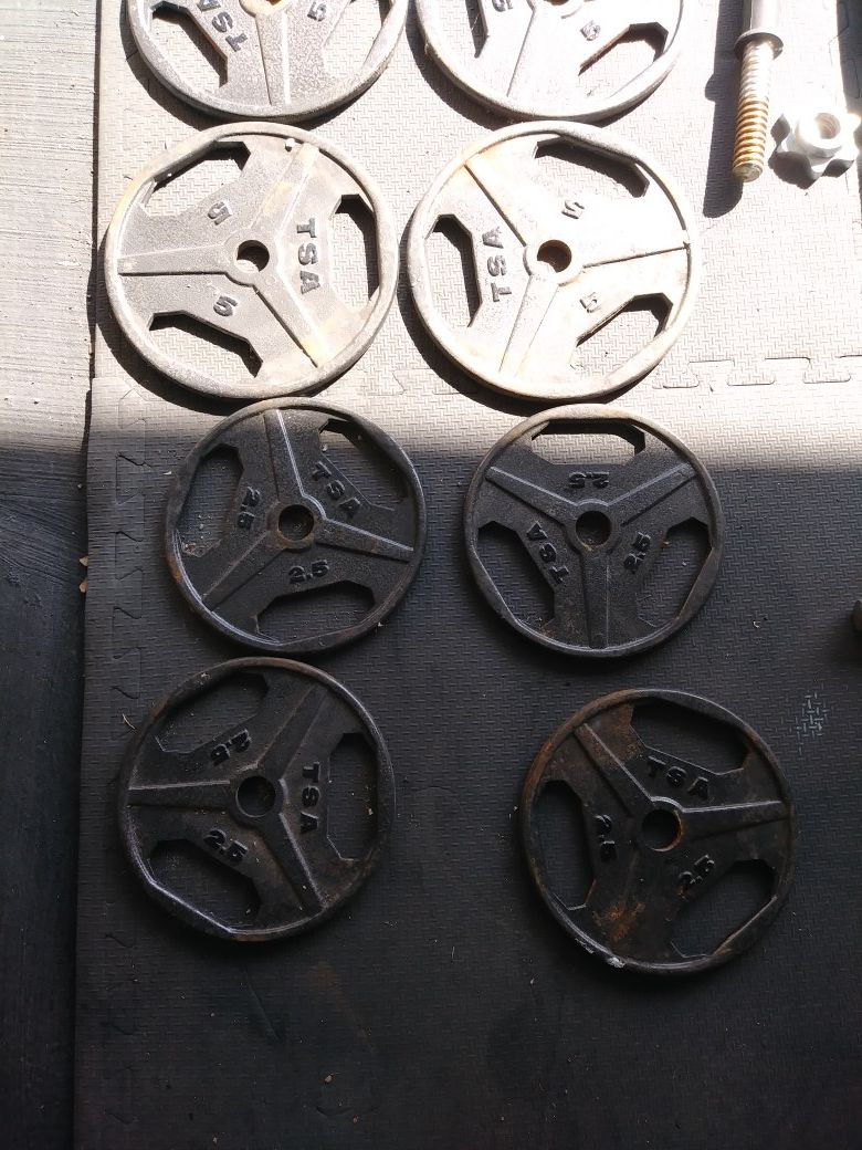 TSA GRIP HANDLE OLYMPIC PLATE WEIGHTS for Sale in San Diego, CA OfferUp