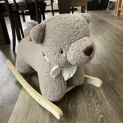 Adorable Teddy Bear Baby Toddler Rocker 