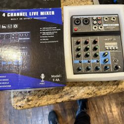ALPOWL F-4A 4-channel live audio mixer
