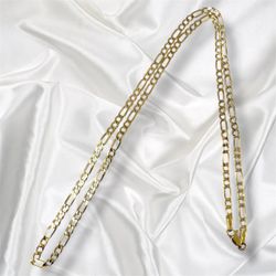 14k Yellow Gold Figaro Link Chain 4.8g 22in Long