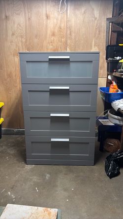 4 drawer gray ikea dresser