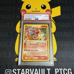 2006 POKEMON EX HOLON PHANTOMS GOLD STAR #102 GYARADOS-HOLO PSA 6