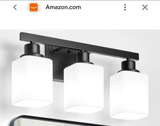 3-Light Bathroom Vanity Light Fixture