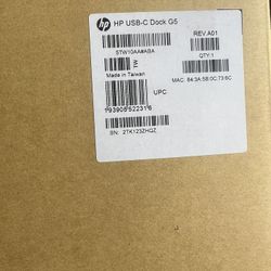 Brand New Sealed In Box HP Hewlett Packard USB-C Dock G5