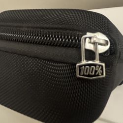 100% Purple Mirrored Cycling Sunglasses Shield Style Replaceable Lens Case