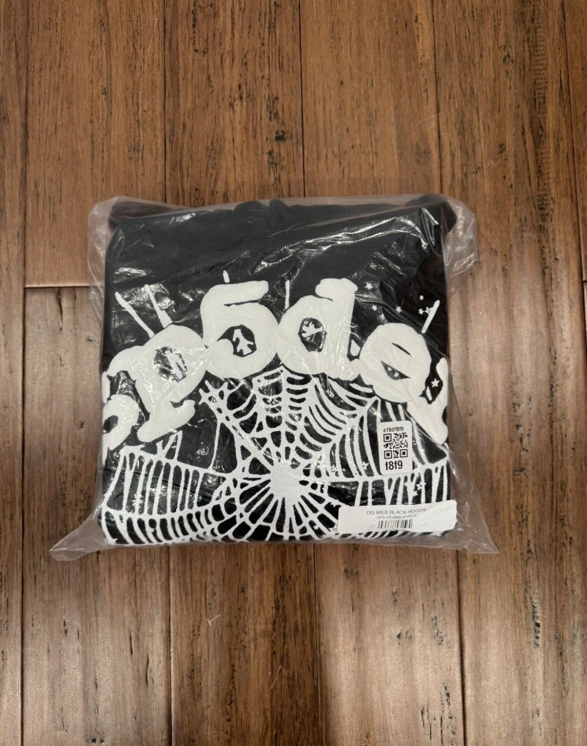 Sp5der Worldwide Black OG Web Hoodie