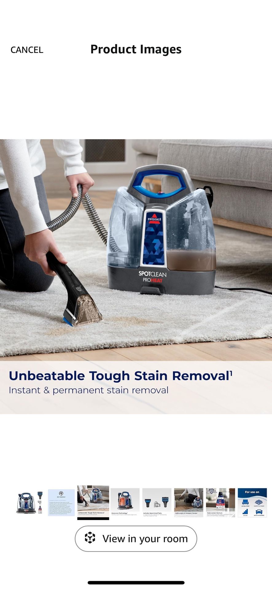 Bissel Carpet and upholstery cleaner