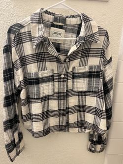 American Eagle Flannel Crops Size Medium 