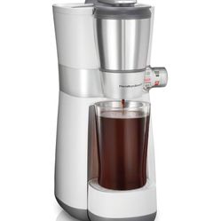 BRAND NEW IN BOX Hamilton Beach Convenient Craft Rapid Cold and Hot Brew Coffee Maker, 16 oz. Single Serve Grounds Brewer, White (42500) 	