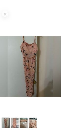 Floral Dress With Slit