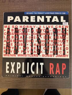 1990 Original Parental Advisory Explicit Rap Vinyl LP – N.W.A, Ice Cube, Eazy-E, Too Short, 2 Live Crew