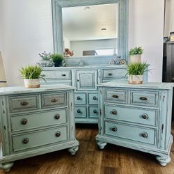 4 Piece Queen/king Coastal Bedroom Set 