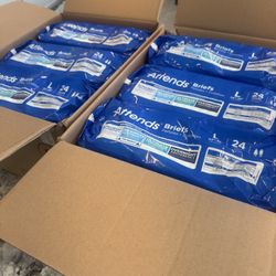 Attends Briefs Six packages 24 count Large 10$ each