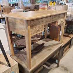 Wooden Four Drawer Desk