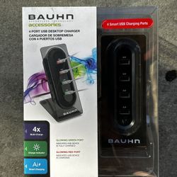 Bauhn 4-Port USB Desktop Charger