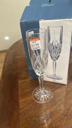 Waterford Brookside Fluted Champagne set of  4 flutes