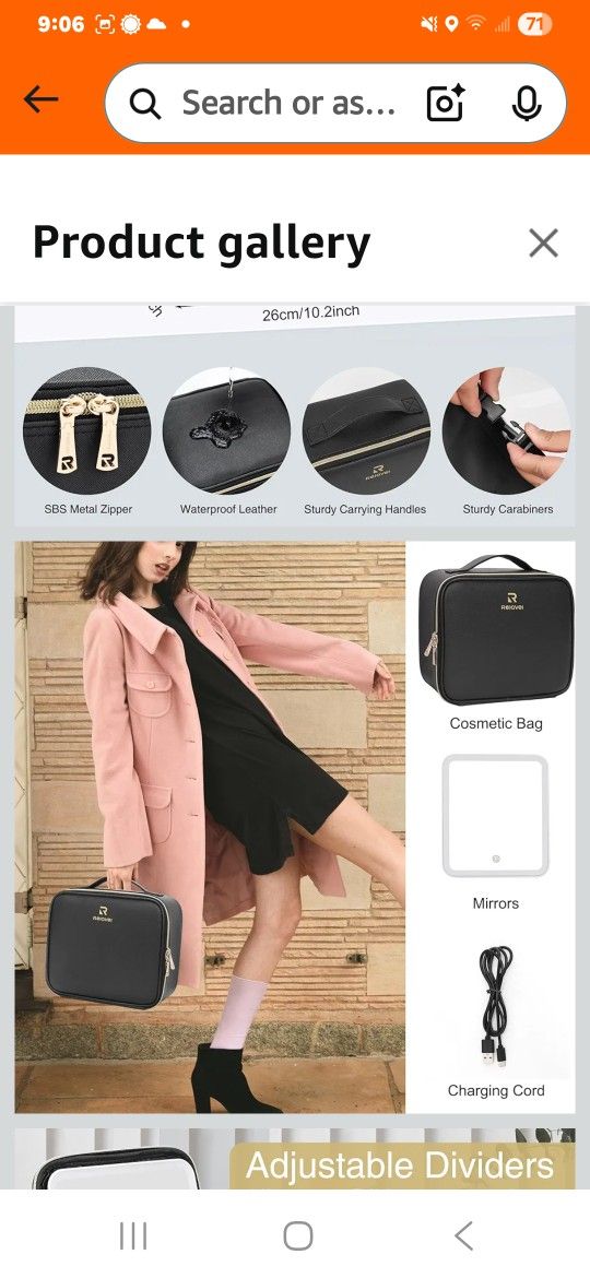 Makeup Lighup Mirror Case