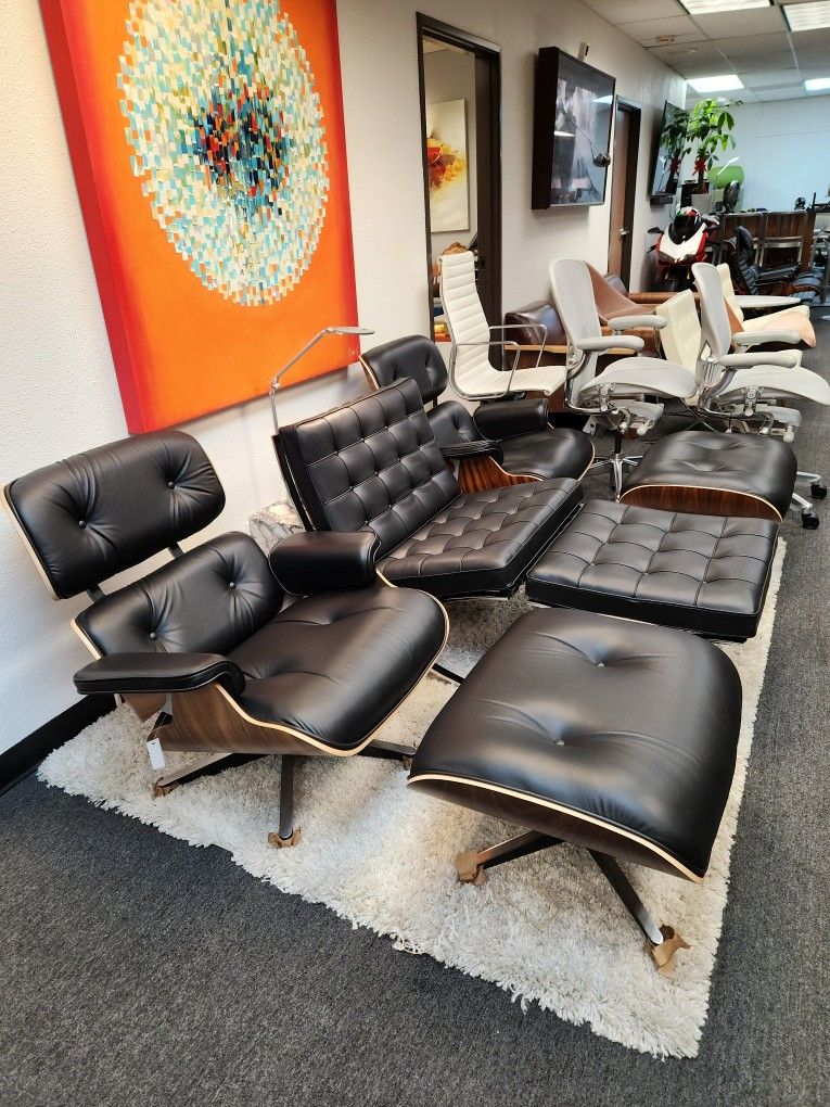 🔥BRAND NEW!🔥100% AUTHENTIC KNOLL BARCELONA CHAIR WITH OTTOMAN