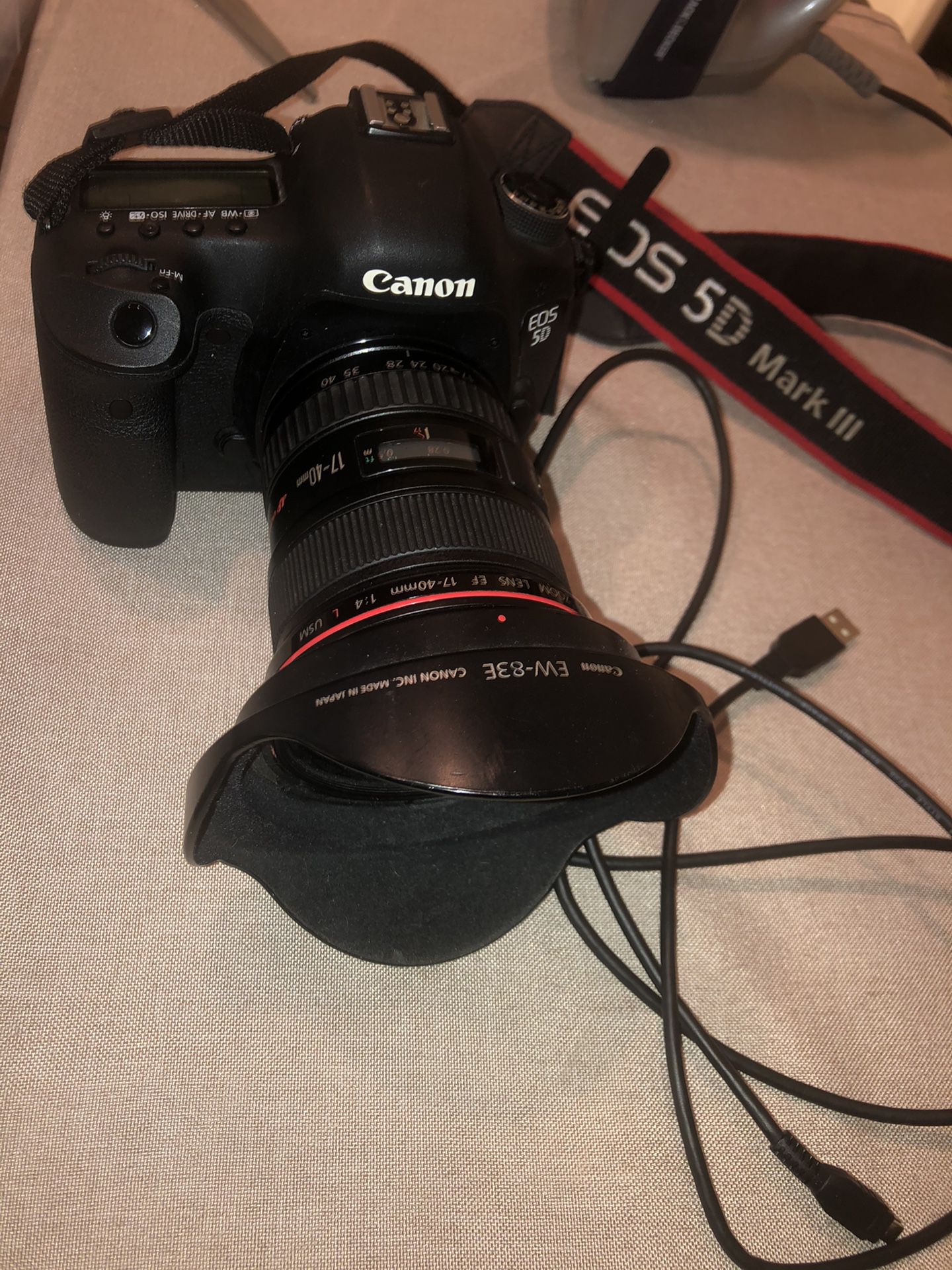 CANON CAMERA EOS 5D MARK III WITH 17-40mm LENTS