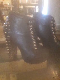 SPIKED Leather Heels