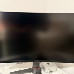 MSI - Optix 27" LED Curved FHD FreeSync Monitor (DisplayPort, HDMI) - Black