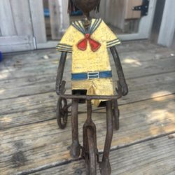 Boy On Tricycle Sculpture (Manuel Felguerez)