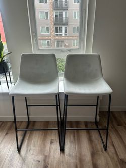 White Chair Stools