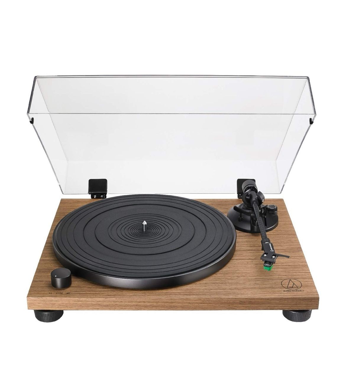 Audio-Technica AT-LPW40WN Fully Manual Belt-Drive Turntable Record Player
