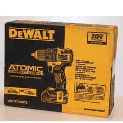 DEWALT DCD708C2 ATOMIC 20V MAX BL Li-Ion 1/2 in. Drill Driver Kit (1.5 Ah) New
