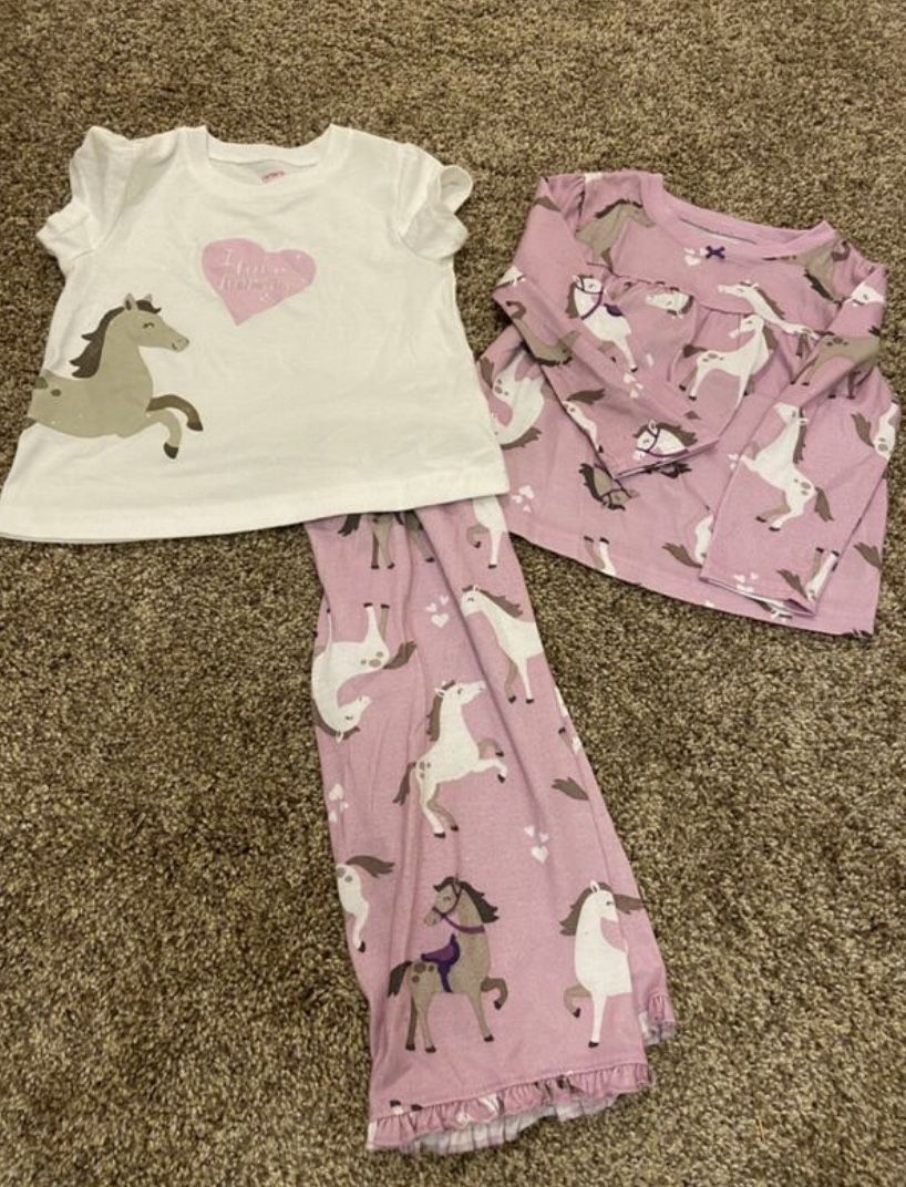 Toddler Girls 2T pj lot
