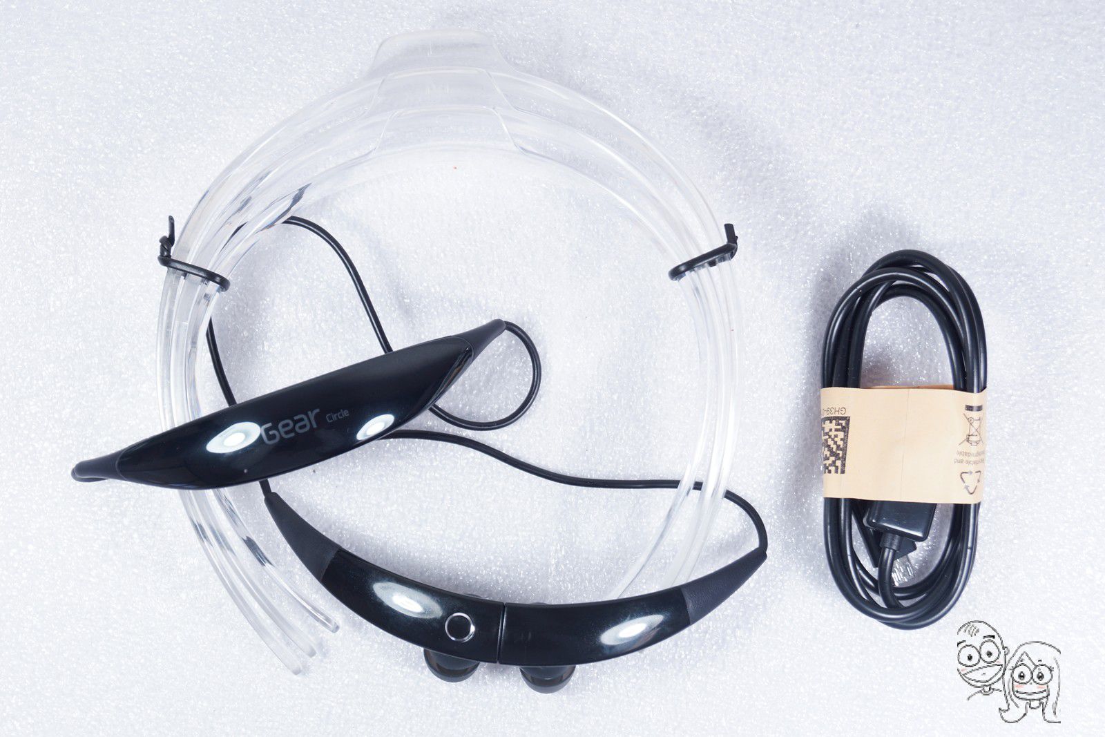 SAMSUNG - Gear Circle Wireless Headphones - SM-R130NZKSXAR (Black) GENUINE