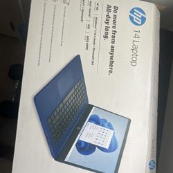 HP 14 14" 64GB SSD Intel Celeron N4020 1.10 GHz 4GB Touch Laptop - Blue