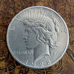 1928 Key Date Peace Dollar 