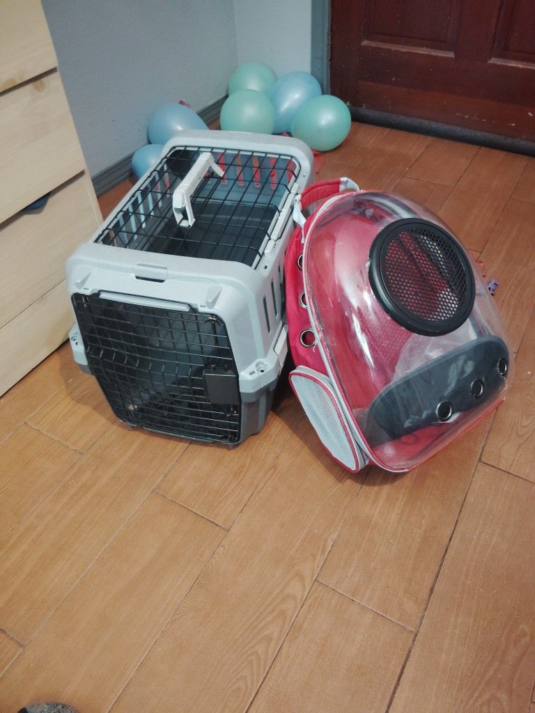 Cat Carrier Cage And Backpack