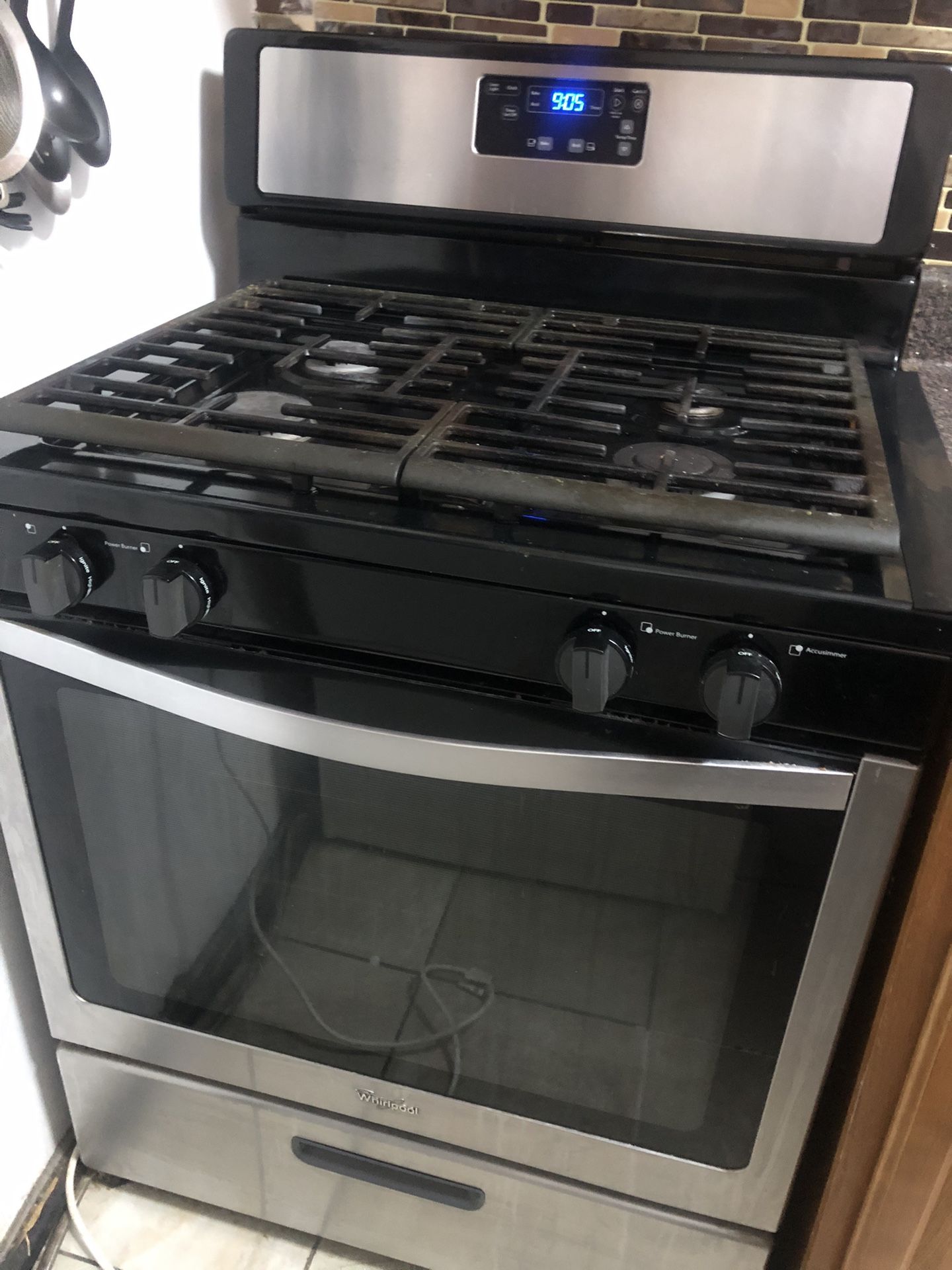 Whirlpool Gas Range Oven Stainless Steel